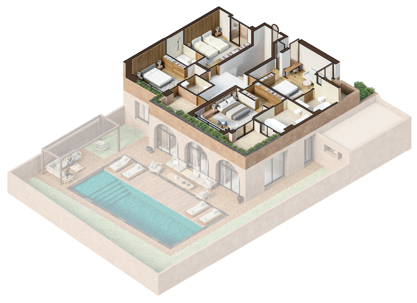 3D plan - First floor
